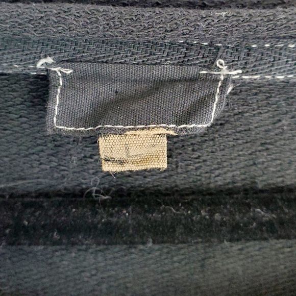 Black Balloon Sleeve Tie Dye Sweatshirt Distressed Top Grunge Gym Casual SZ L - Picture 4 of 8